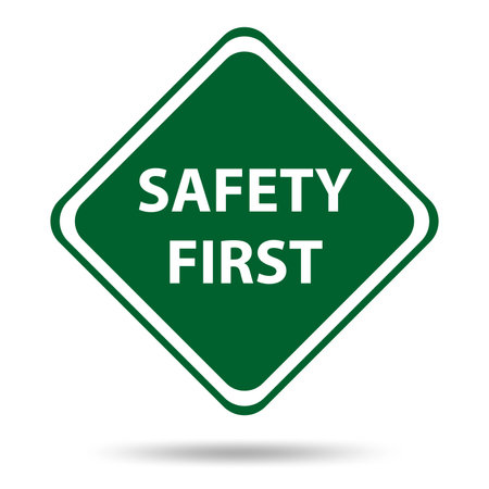 Safety symbols and signs firstのイラスト素材