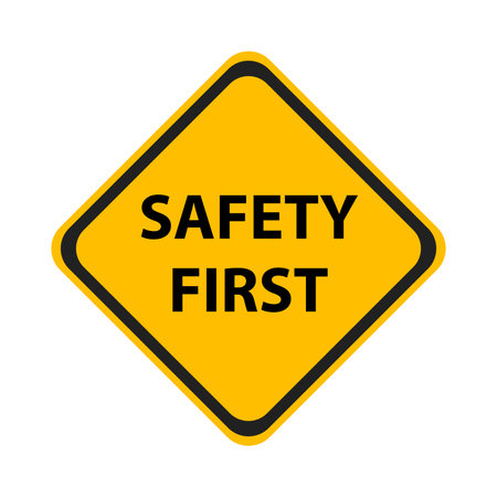 Safety symbols and signs firstのイラスト素材