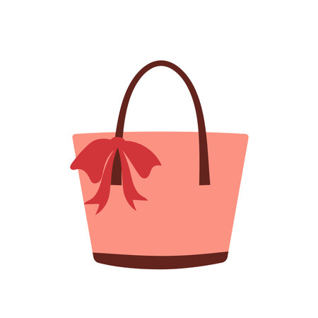 handbag, beach handbag, fashion bagのイラスト素材