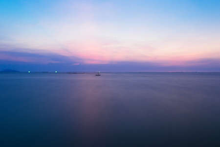 Sea with blue sky