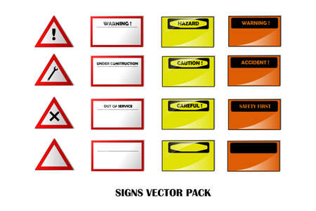 Warning signs.のイラスト素材