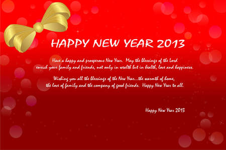 Happy new year 2013 gift card.のイラスト素材