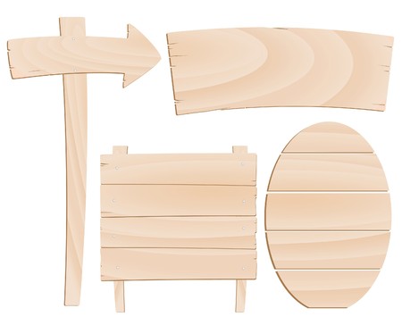 butcher and Indices of wood for your designのイラスト素材