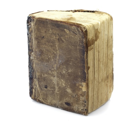 Old tattered book. Antiques for your designの写真素材