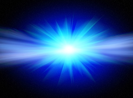 Flash bright blue star for you designの写真素材