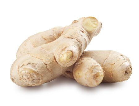 ginger isolated on white background の写真素材