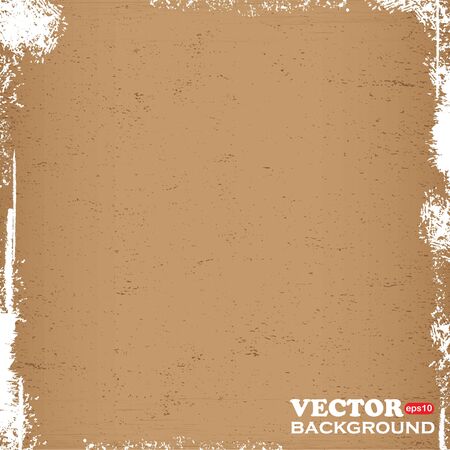 grunge retro vintage paper texture, vector background のイラスト素材