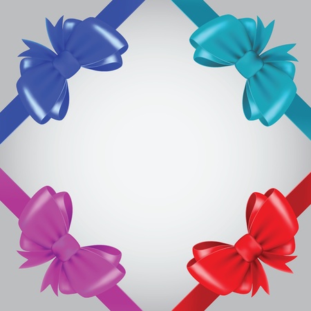 vector gift bow and ribbon. Image contains gradient meshのイラスト素材