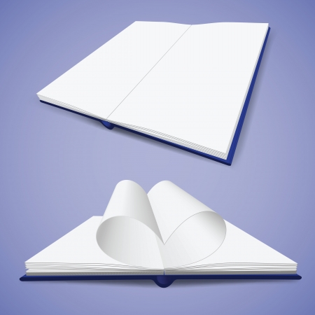  opened book vector illustration. Image contains gradient meshのイラスト素材