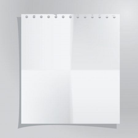 Vector template of a paper sheet. Image contains gradient meshのイラスト素材