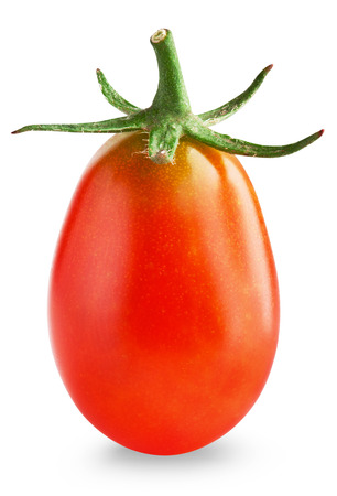Small cherry tomato on white background. Clipping Pathの写真素材