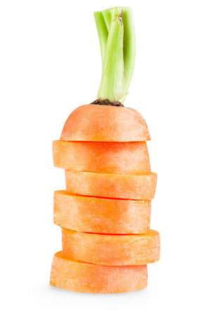 Carrot on a white background. Clipping pathの写真素材