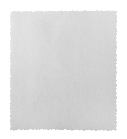 White paper texture or background on a white background. Clipping Pathの写真素材