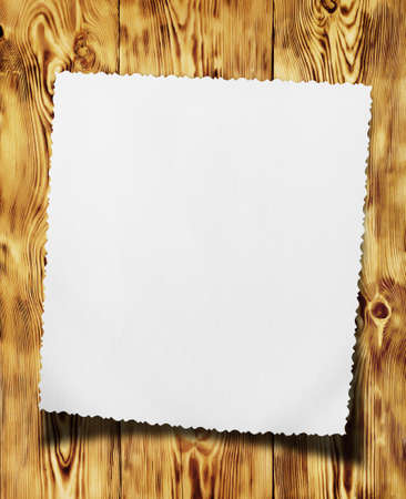 grunge wooden texture. old paper on wood background の写真素材