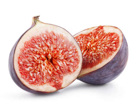 Figs fruits isolated on white background. Clipping Pathの写真素材