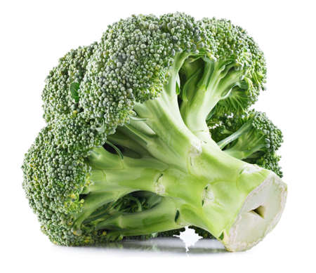 Fresh Broccoli isolated on a white background.の写真素材