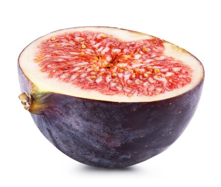 Figs fruits isolated on white background. Clipping Pathの写真素材