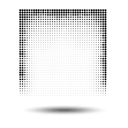 Halftone wave background. Curved gradient texture or pattern. Pop art textureのイラスト素材
