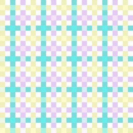 Checkered tablecloths pattern colorful - endlesslyのイラスト素材