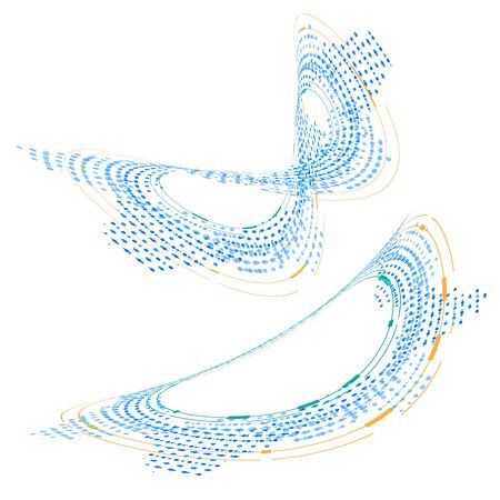 Halftone wave background. Curved gradient texture or pattern. Pop art textureのイラスト素材