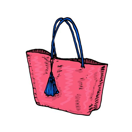 Pretty women's bags. Vector illustrationのイラスト素材