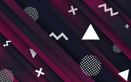 Abstract backgrounds. Creative abstract geometric wallpaper. Contrast colors. Vector design layout for banners presentations, flyers, posters and invitationsのイラスト素材