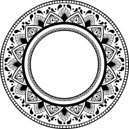 Mandala for coloring book. Yoga logos Vectorのイラスト素材