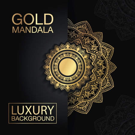 Vintage luxury vector handmade round mandalaの写真素材