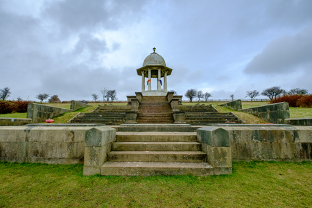 The Chattri First World War Memorial on the South Downs, Brighton, East Sussexの写真素材