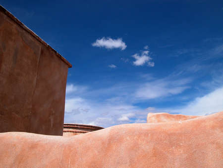 Adobe building in New Mexico, horizontal の写真素材