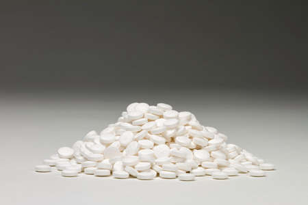 Pile of prescription pills, horizontal