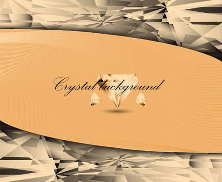 vector illustration crystalline texture orange colorのイラスト素材
