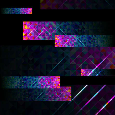 vector set of the background from triangles blue and purple colors
