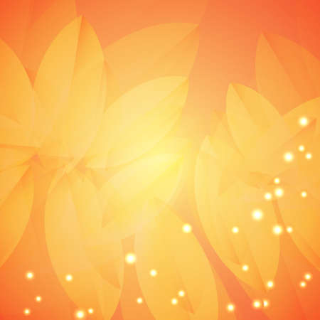 autumn background vector illustration. autumn yellow  leavesのイラスト素材