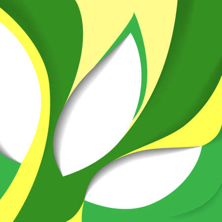 Abstract background with green and yellow figure. Template of cover sheetのイラスト素材
