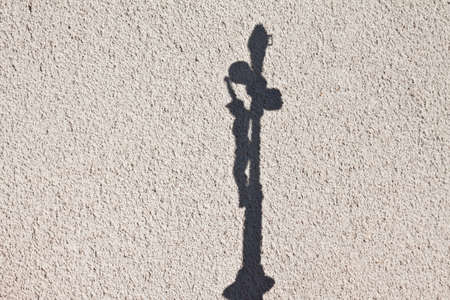 Jesus Christ and hisshadow on the wall の写真素材