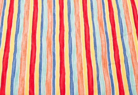 colorful stripes on cotton fabricの写真素材