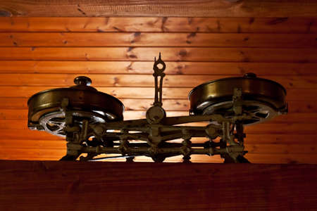 Antique balance from grocery shopの写真素材