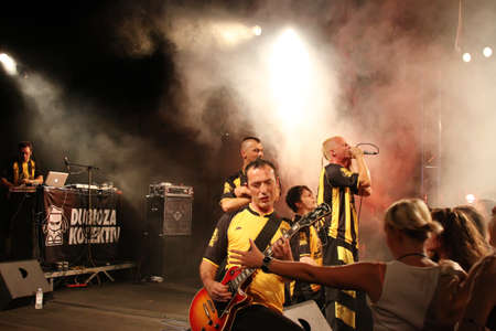 MALI BRIJUN, CROATIA - AUGUST 1  Rock group 