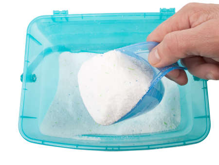 laundry detergent powder for washing machineの写真素材