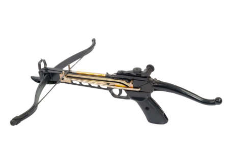 crossbow isolated on white の写真素材