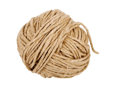 rope coil isolated on white 