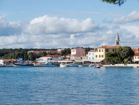 FAZANA, CROATIA - MAY 14, 2016: Detail of Fazana, Croatian touristic place in springtime on May 14, 2016.のeditorial素材