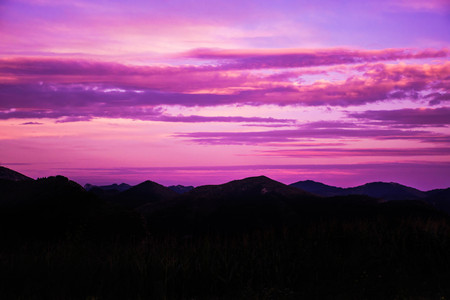 Afterglow scenery