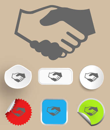 Handshake iconのイラスト素材
