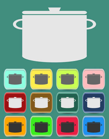 Cooking pan icon.のイラスト素材