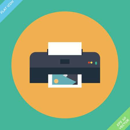Printer Iconのイラスト素材