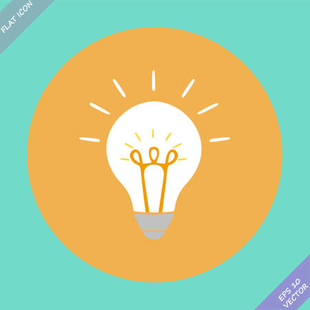 Creative idea in bulb shape as inspiration concept. のイラスト素材