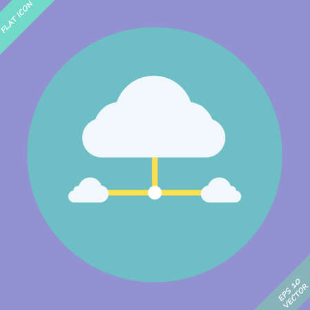 Cloud network connection のイラスト素材