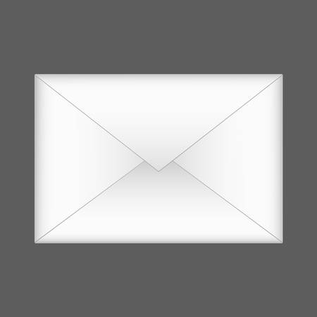 envelope on gray background のイラスト素材